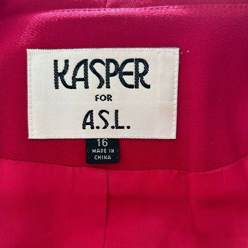 New Polyester Fully Lined Double Breasted Red Jac… - image 6